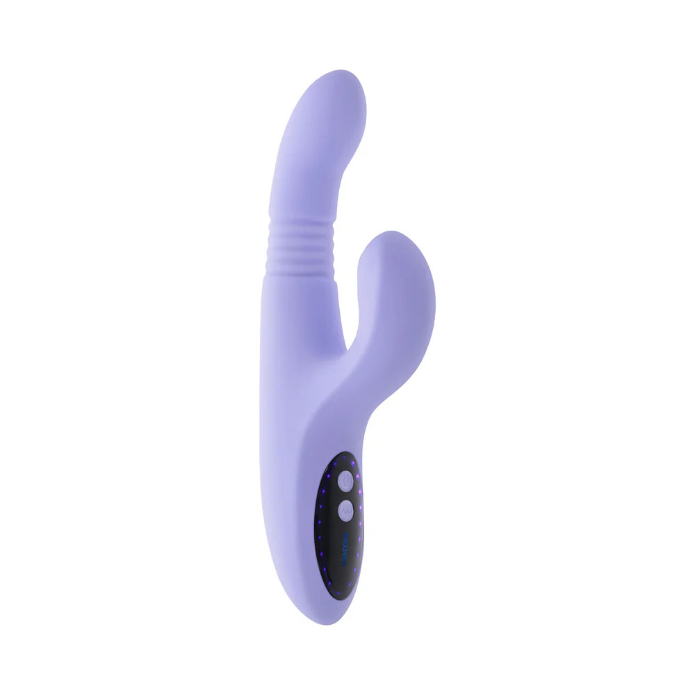 Evolved Pep Talk Thrusting Curved Rabbit Vibrator With Tapping External Stimulator