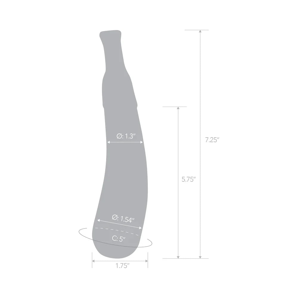 Glas Eggplant Ecstasy Vegetable Shaped Glass Dildo