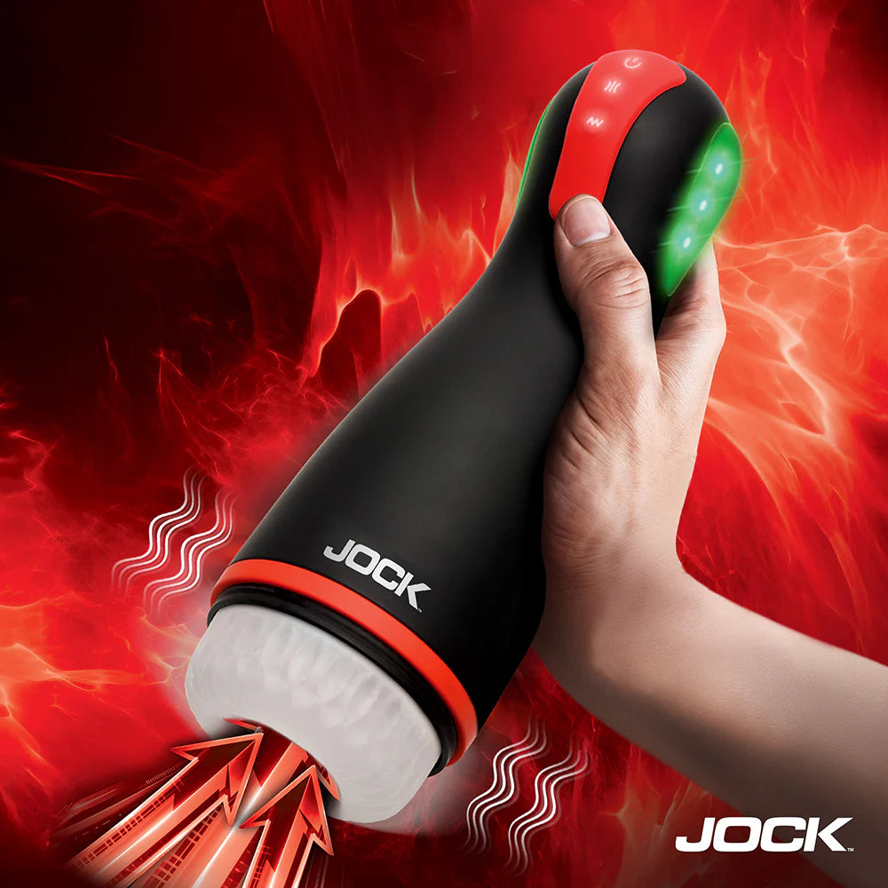 JOCK Advanced Blaze Vibrating, Sucking, & Warming Masturbator