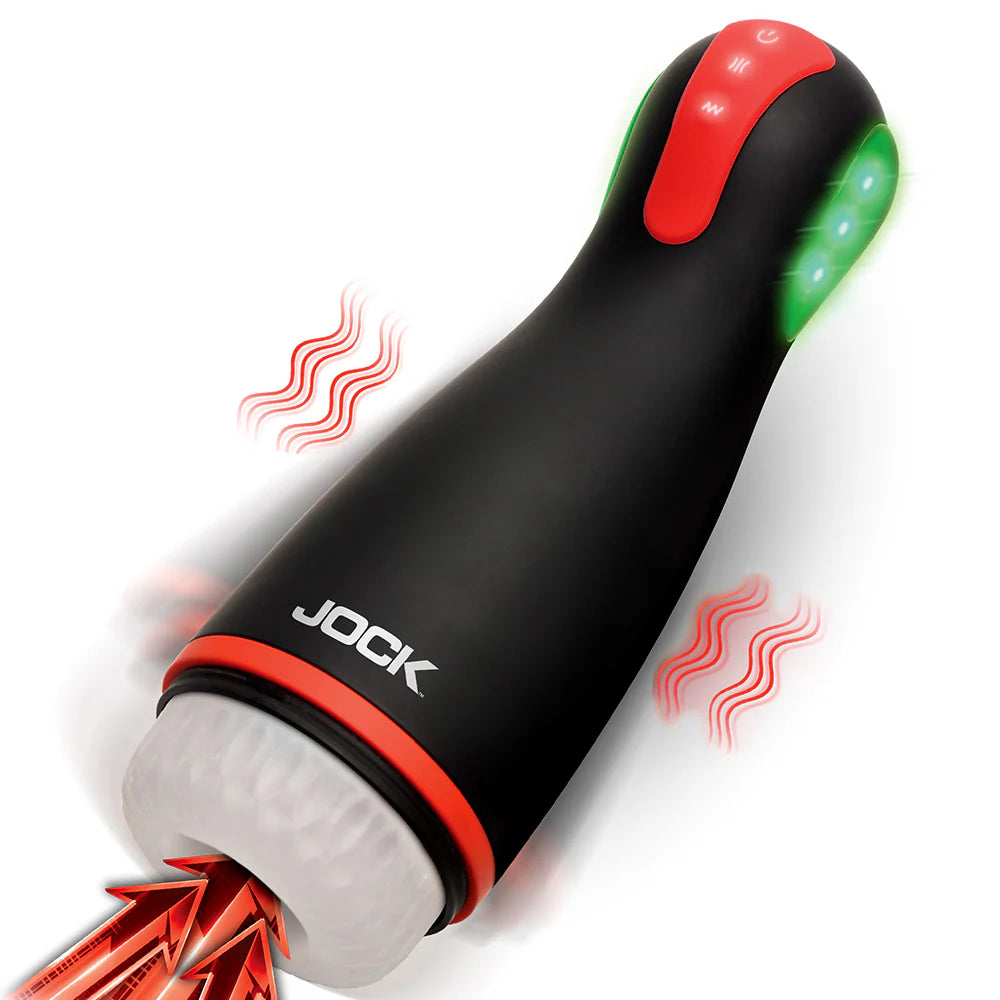 JOCK Advanced Blaze Vibrating, Sucking, & Warming Masturbator