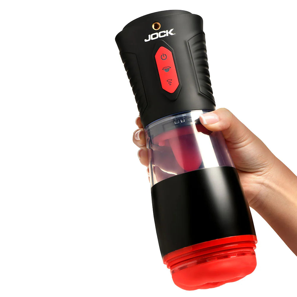 JOCK Advanced Blow Job Sucking, Licking, & Vibrating Masturbator