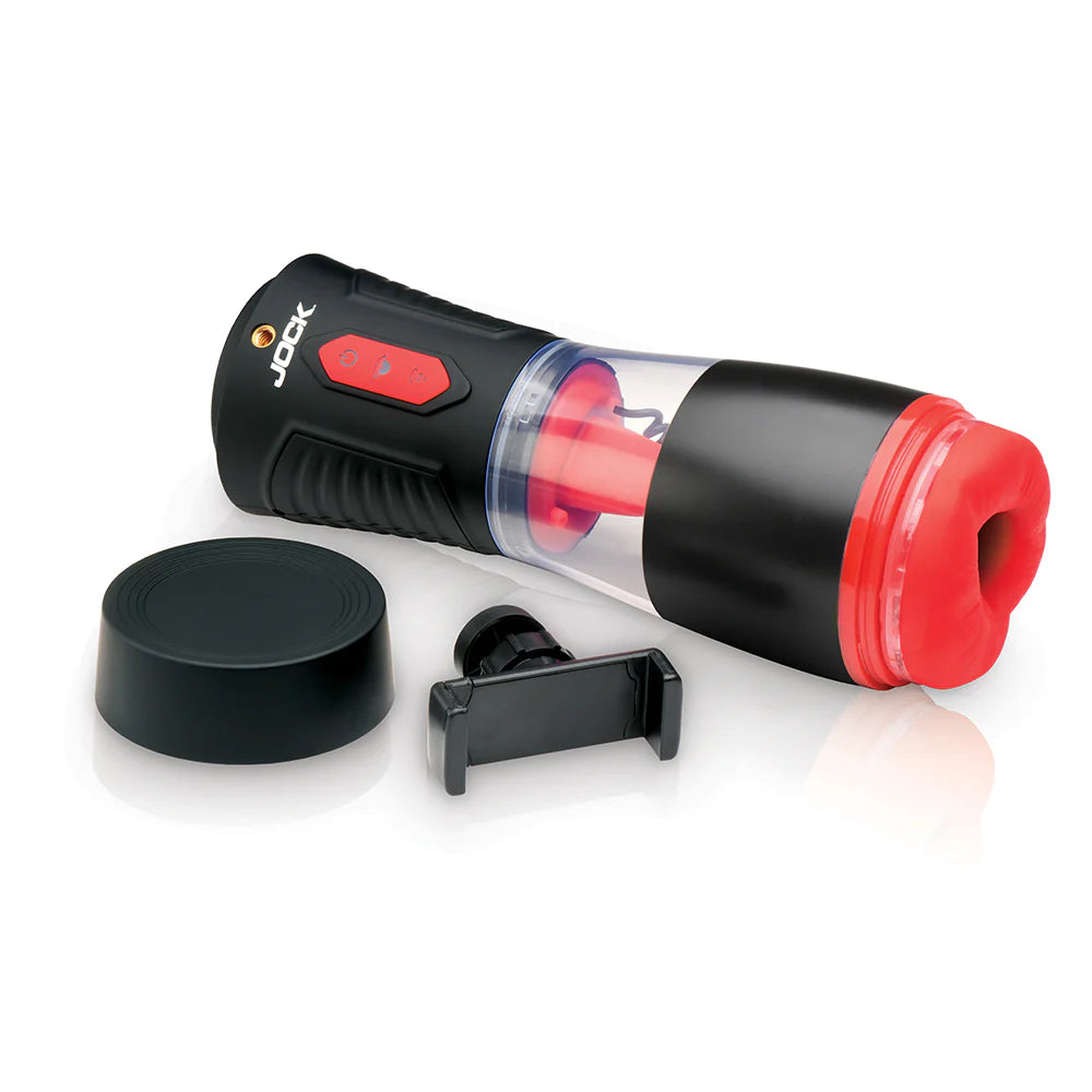 JOCK Advanced Blow Job Sucking, Licking, & Vibrating Masturbator