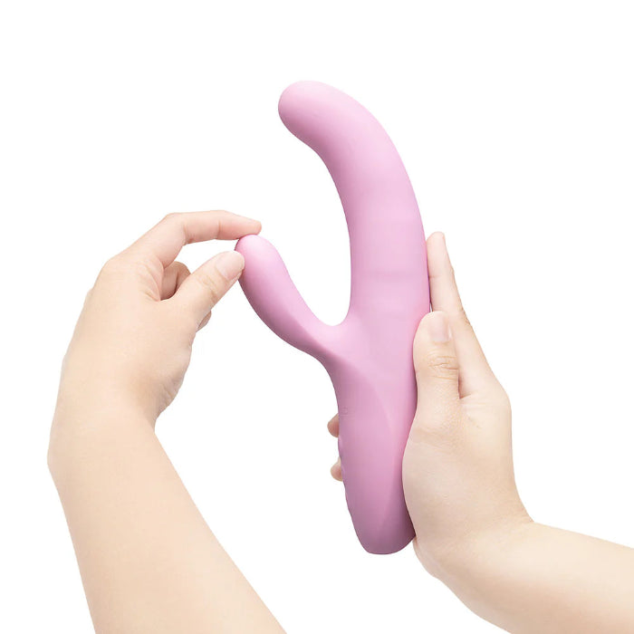 Le Wand Hither Rechargeable Vibrating Rabbit Style Dual Stimulator With Come-Hither Motion