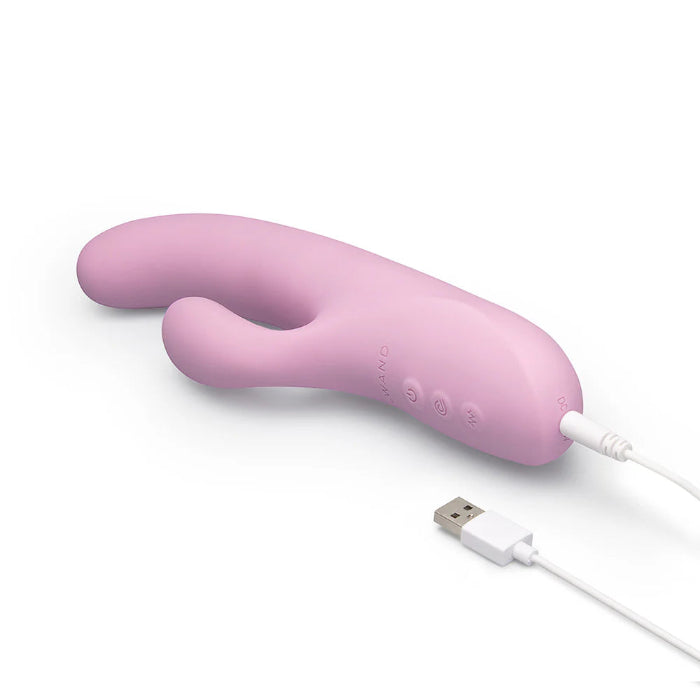 Le Wand Hither Rechargeable Vibrating Rabbit Style Dual Stimulator With Come-Hither Motion