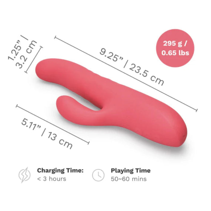 Le Wand Thrust Rechargeable Silicone Curved Thrusting Dual Stimulator