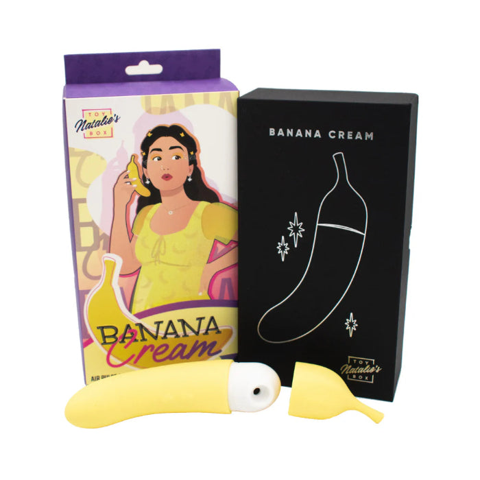 Like a Kitten Banana Cream Rechargeable Air Pulse And G-Spot Vibrator