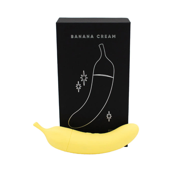 Like a Kitten Banana Cream Rechargeable Air Pulse And G-Spot Vibrator