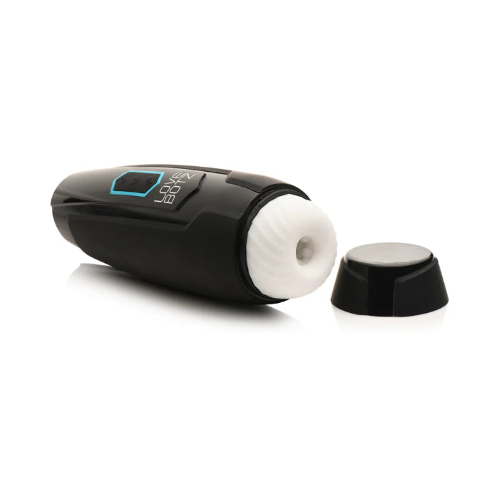 LoveBotz The Milker Max 14X Rechargeable Thrusting & Vibrating Textured Masturbator