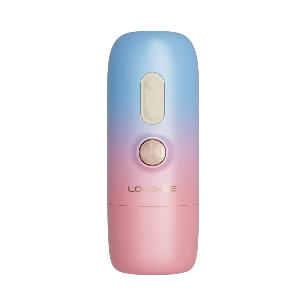 Lovense Spinel App Enabled Compact Rechargeable Thrusting Warming Vibrating Silicone Dildo With Two Attachments