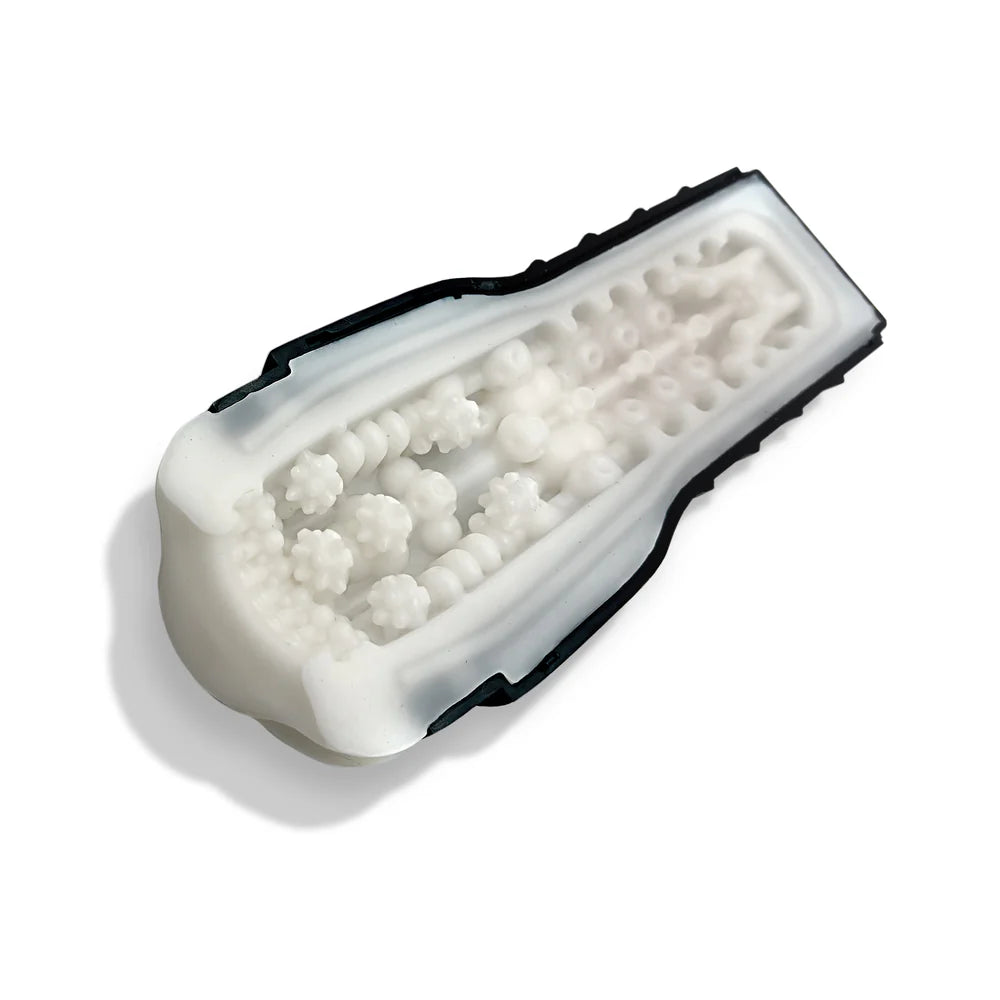 MSTR B8 Goon & Grip Rechargeable Vibrating Pressure Play Stroker With Easy Open Sides For Cleaning