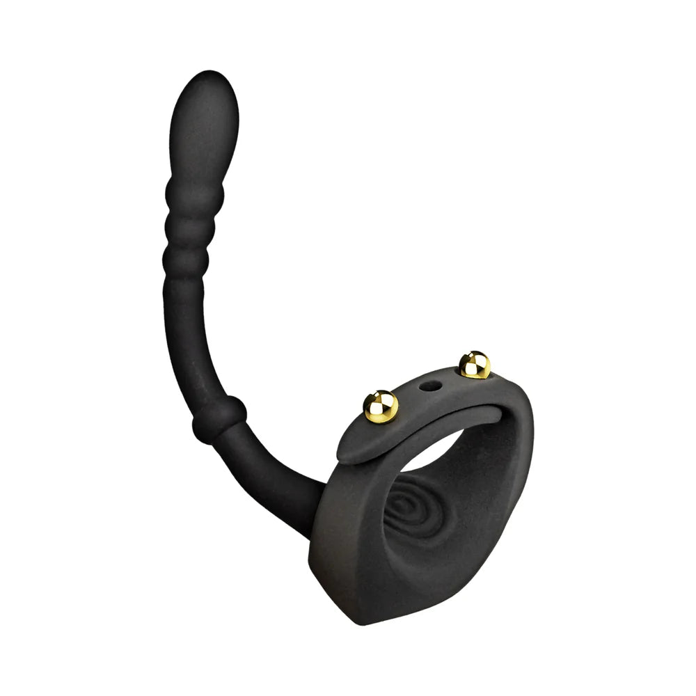 Nasstoys Magic Dual Pleasure Massager Bendable Anal Wand And Adjustable Cock Ring