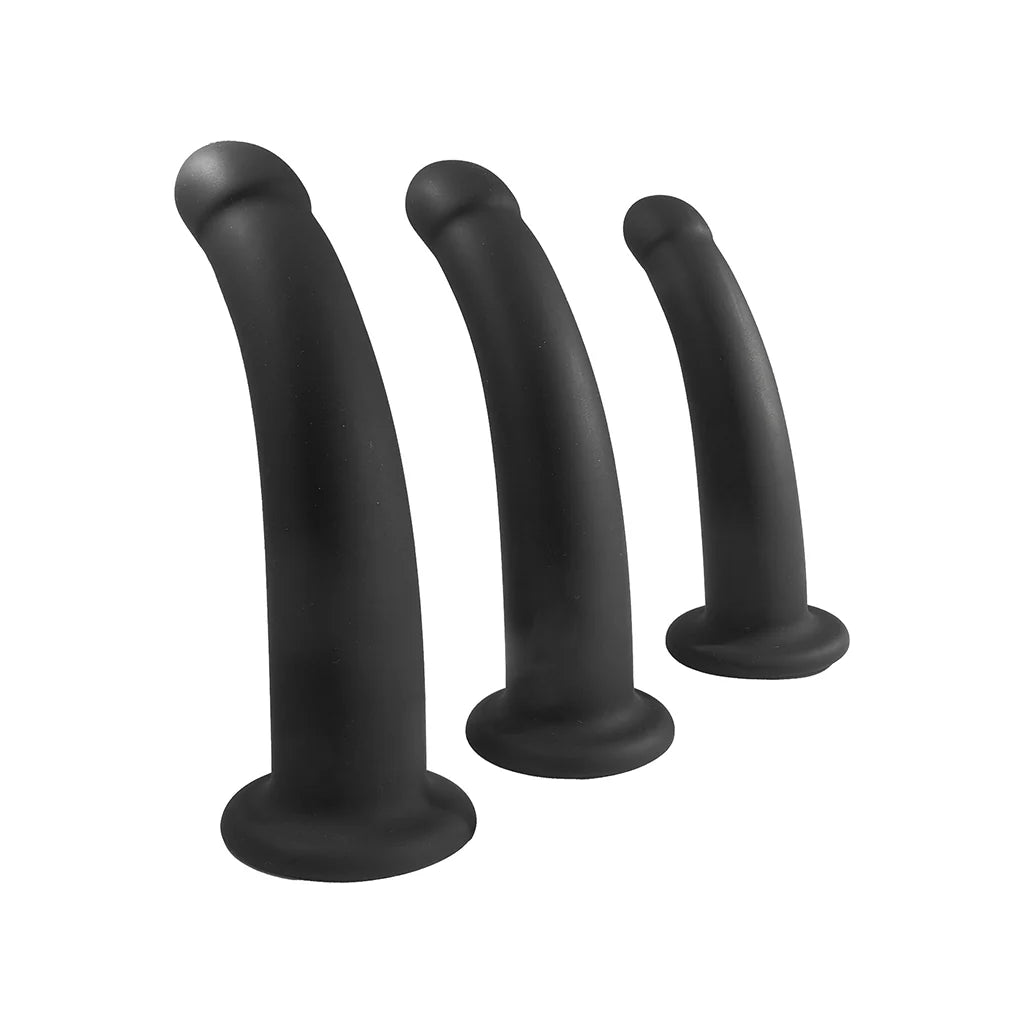 Nasstoys Trio Deluxe Curved Training Kit Set Of Three Silicone Dildos