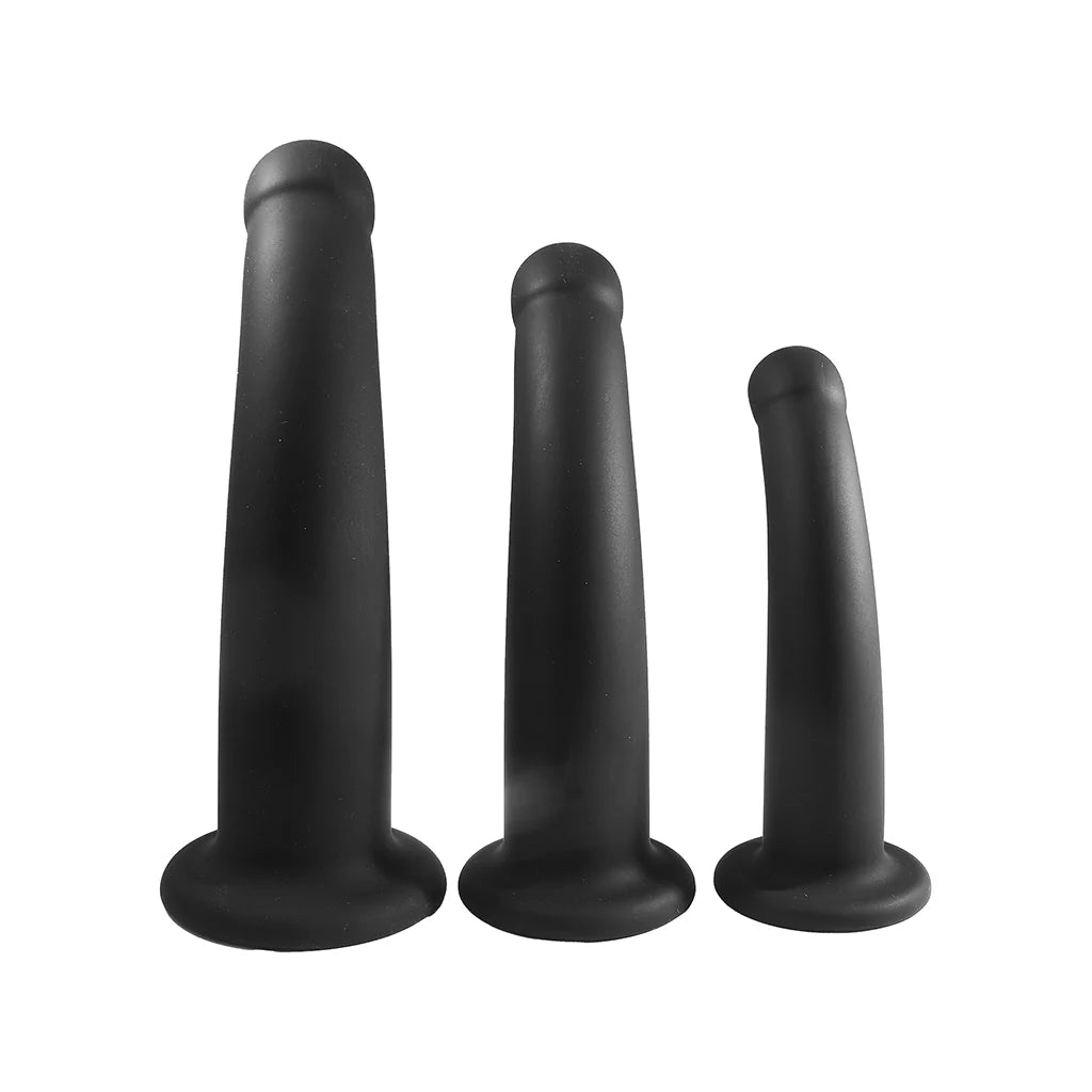 Nasstoys Trio Deluxe Curved Training Kit Set Of Three Silicone Dildos