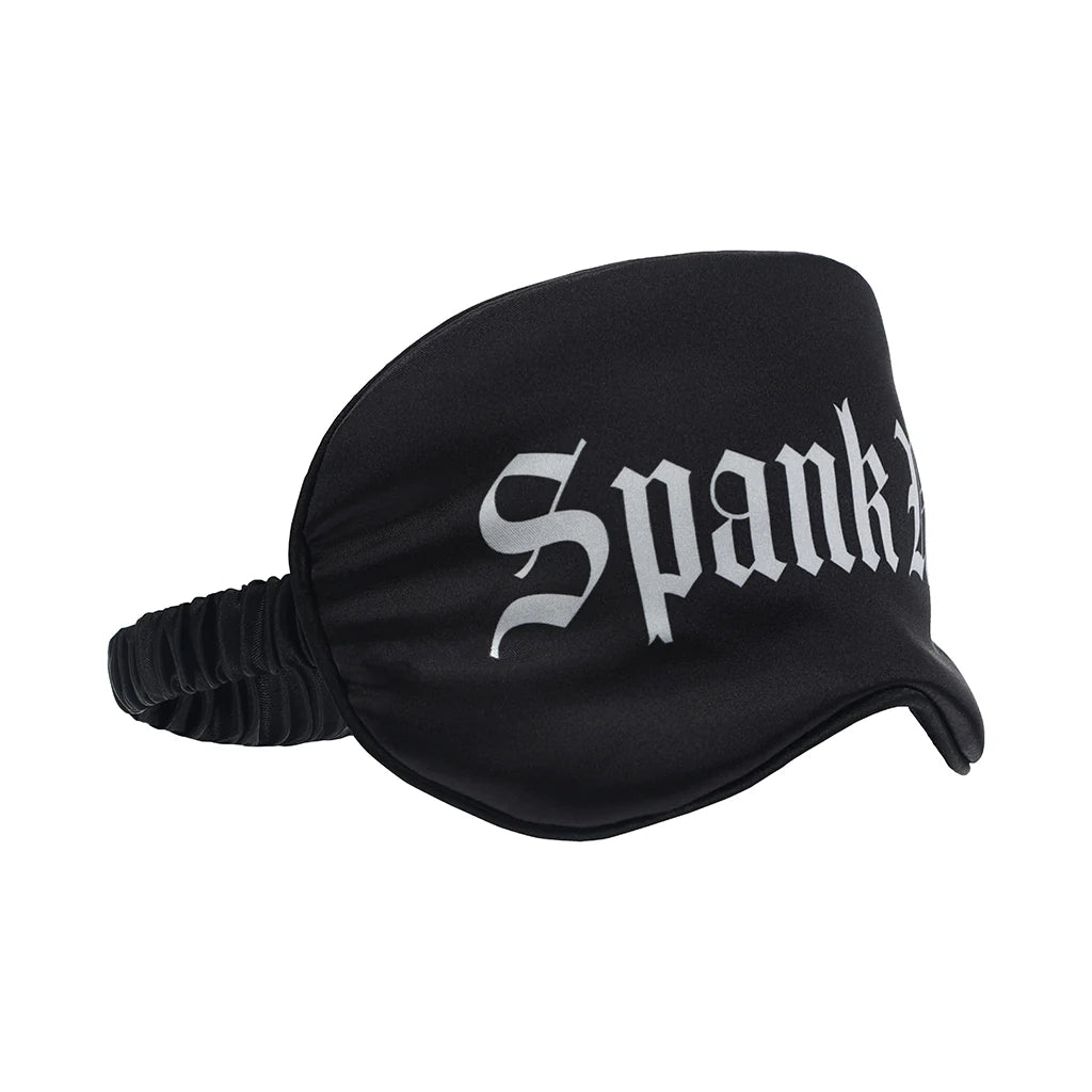 Ouch! Satin Mask Blindfold With Spank Me Printed Message