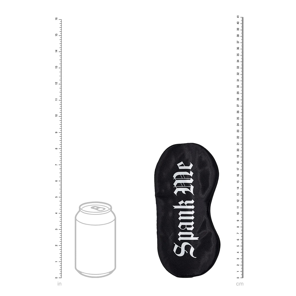 Ouch! Satin Mask Blindfold With Spank Me Printed Message