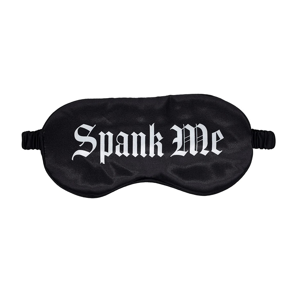Ouch! Satin Mask Blindfold With Spank Me Printed Message