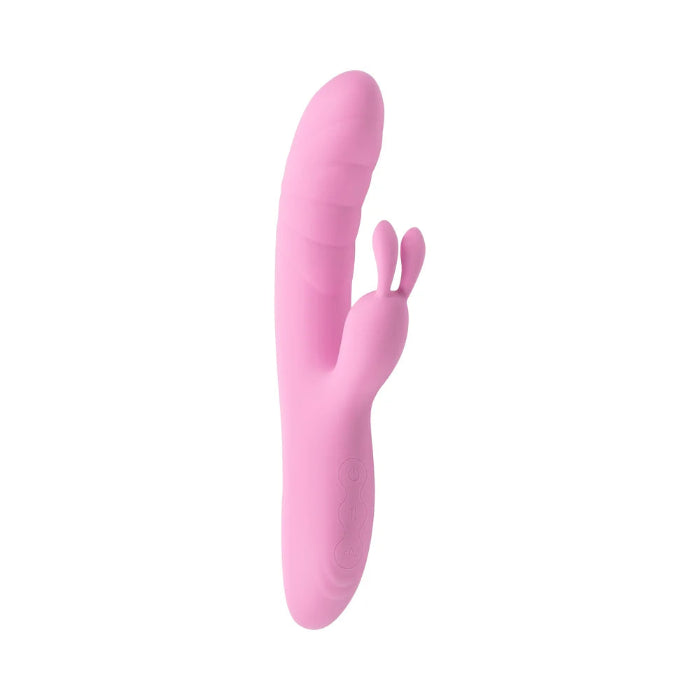 Playboy Rub Me Right Rechargeable Silicone Curved Thrusting Dual Stimulator