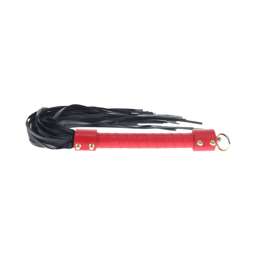 Shots Ouch! Milan Collection Bonded Leather Flogger For Impact Play