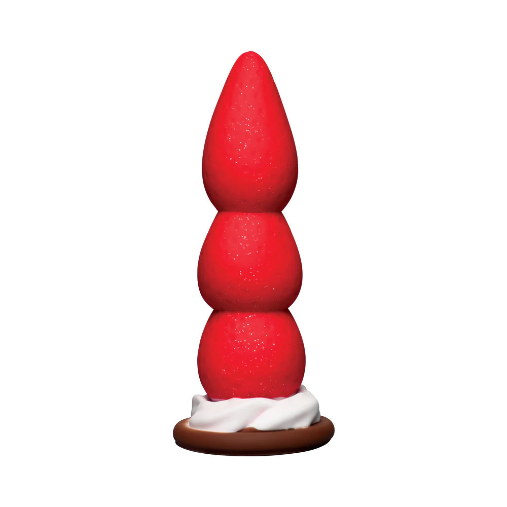 Simply Sweet Strawberry Sweet Cream Silicone Dildo With Suction Cup
