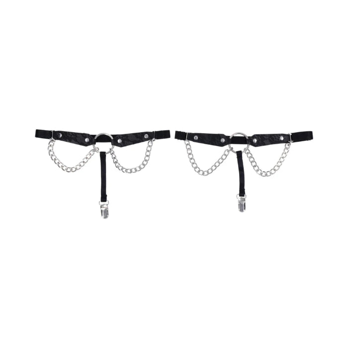 Sportsheets Sex & Mischief Adjustable Chain Lace Garters 