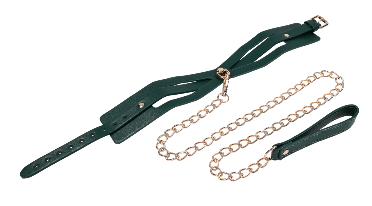 Sportsheets Sex & Mischief Indica Cutout Collar and Leash