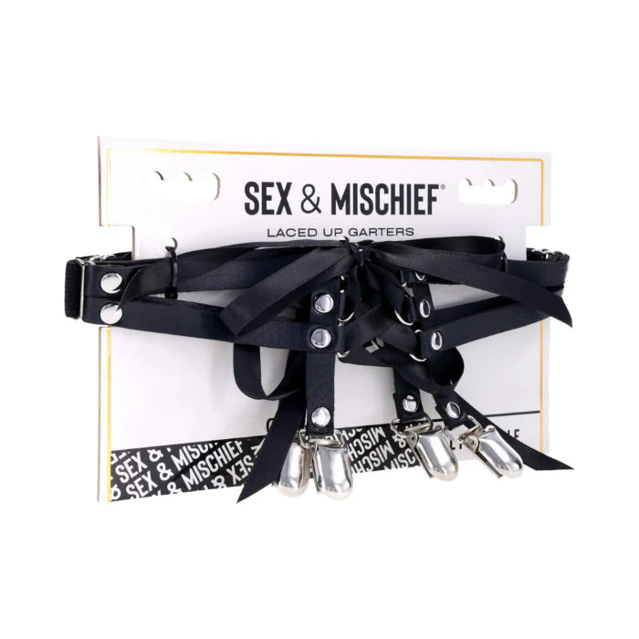 Sportsheets Sex & Mischief Adjustable Laced Up Corset Style Garters