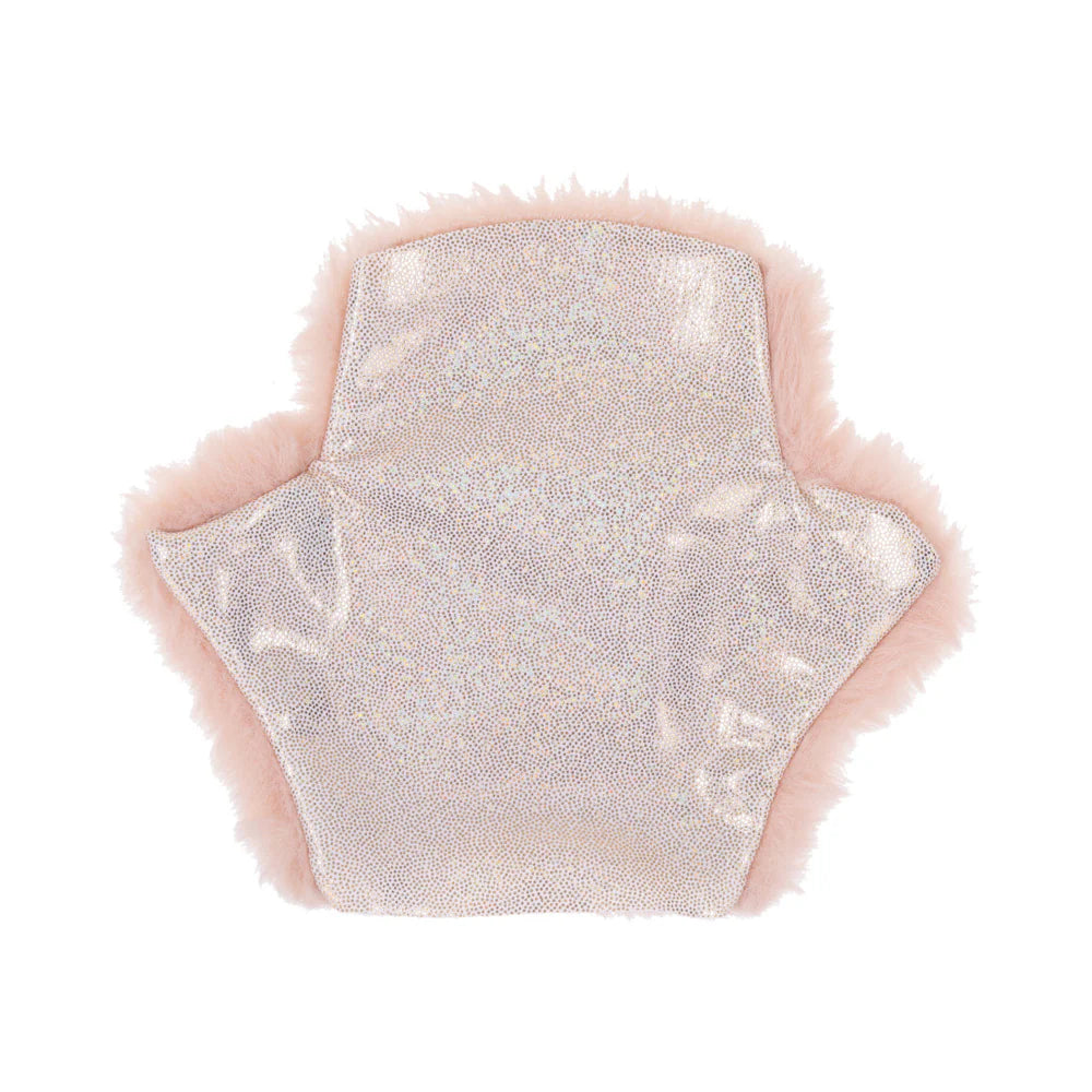 Sportsheets Sex & Mischief Peaches 'n CreaMe Spiked Faux Fur Sensory Mitt