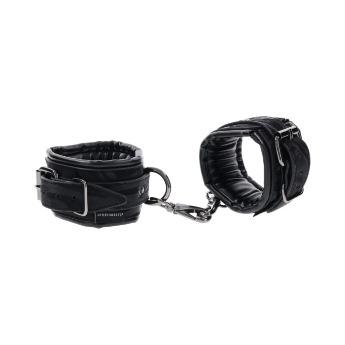 Sportsheets Velvet Noir Marbled Adjustable Padded Cuffs