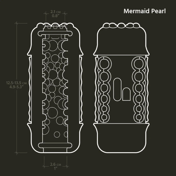 The Handy Mermaid Collection Soft Pearl Textured Sleeve To Use Independently Or With The Handy