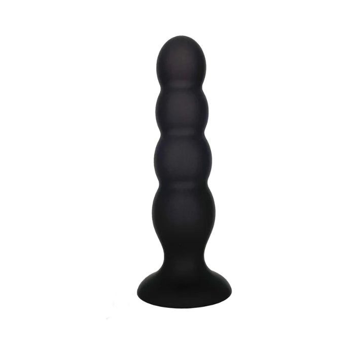 VERS Liquid Silicone Suction Cup Beaded Texture Plug with Rolling Steel Weighted Motion Balls