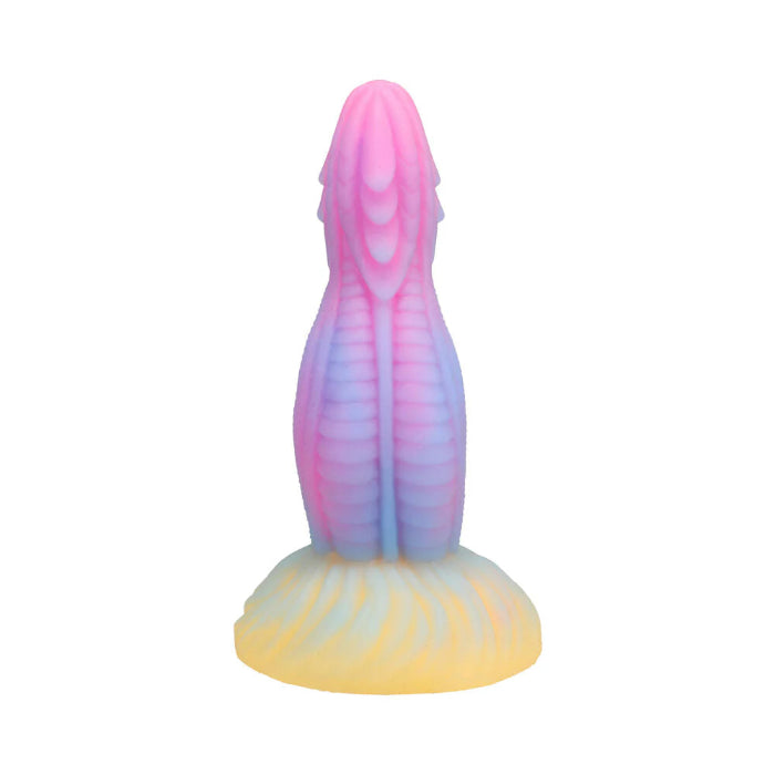 Vac-U-Lock x Fantasy Fuckers  Glow-in-the-Dark Dragon's Tongue Textured Fantasy Shaped Silicone Dildo