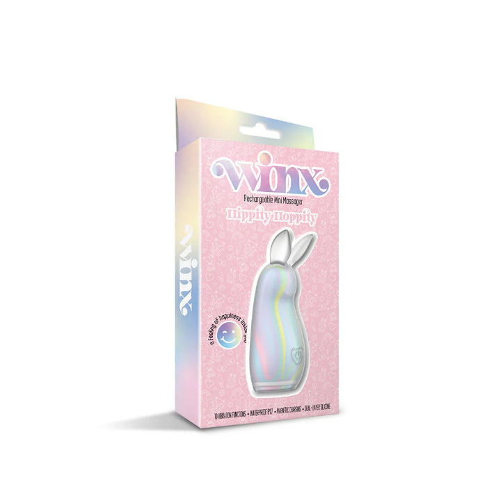 WINX Hippity Hoppity Squishy Rechargeable Silicone Fluttery Ear Rabbit Style Vibrator