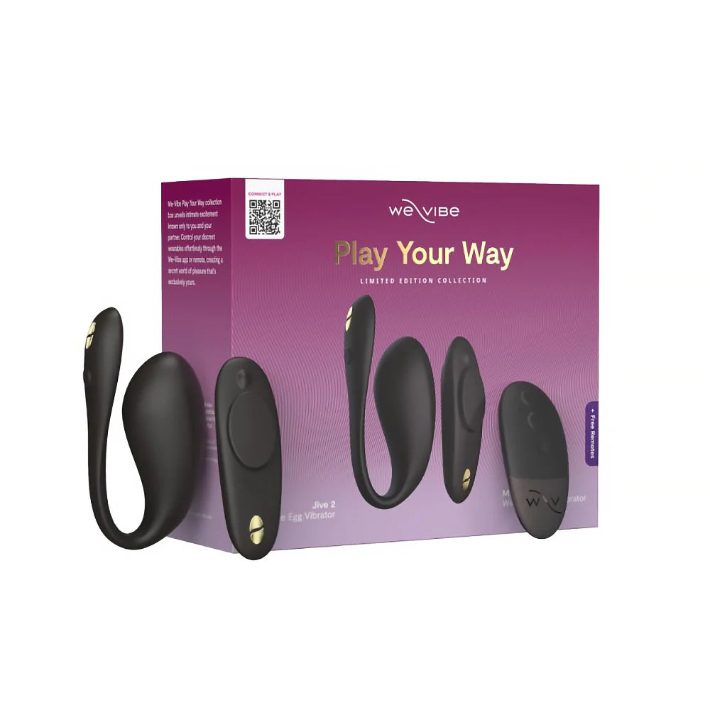 We-Vibe Play Your Way Collection With Wearable Remote-Controlled Magnetic Panty Vibrator and G-Spot Vibrator