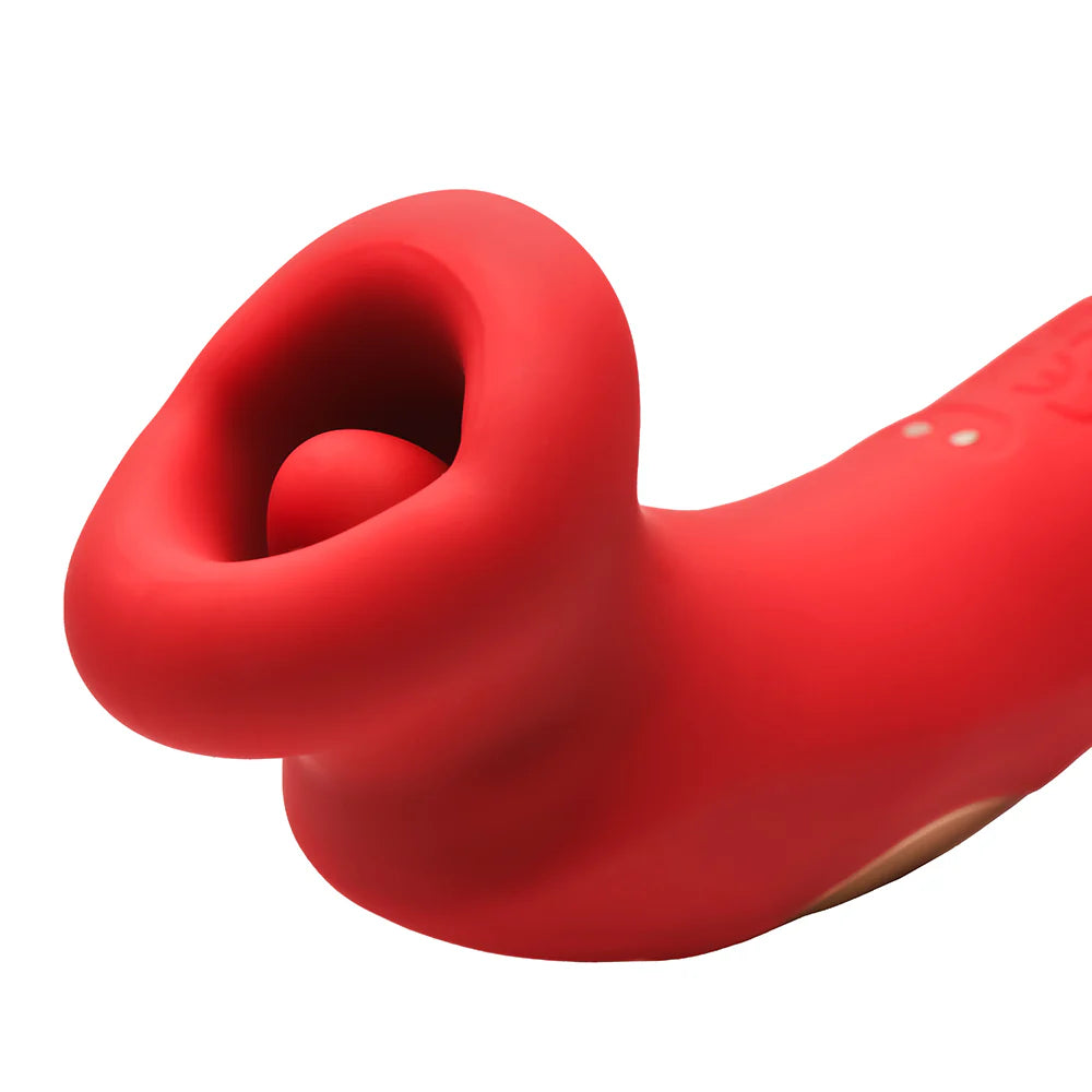 XR Brands Lickgasm Plump Kiss Sucking & Vibrating Stimulator