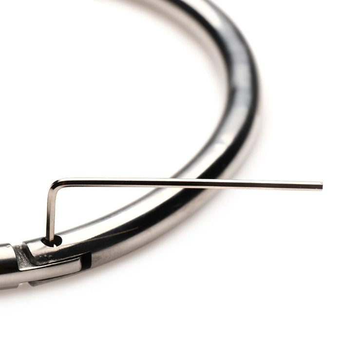 XR Brands Master Series Possession Stainless Steel Infinity Locking Collar Great For Long-Term Wear