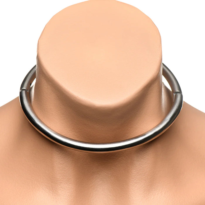 XR Brands Master Series Possession Stainless Steel Infinity Locking Collar Great For Long-Term Wear