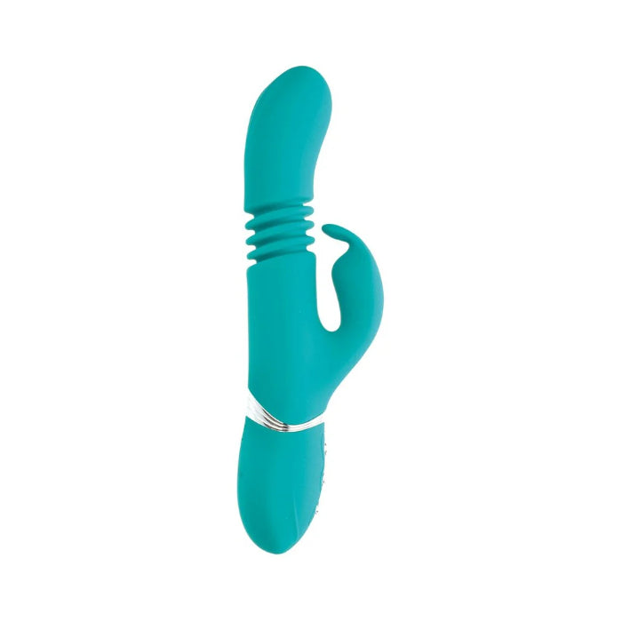 Adam & Eve Eve's Thrusting Rechargeable Dual Stimulating Rabbit Vibrator