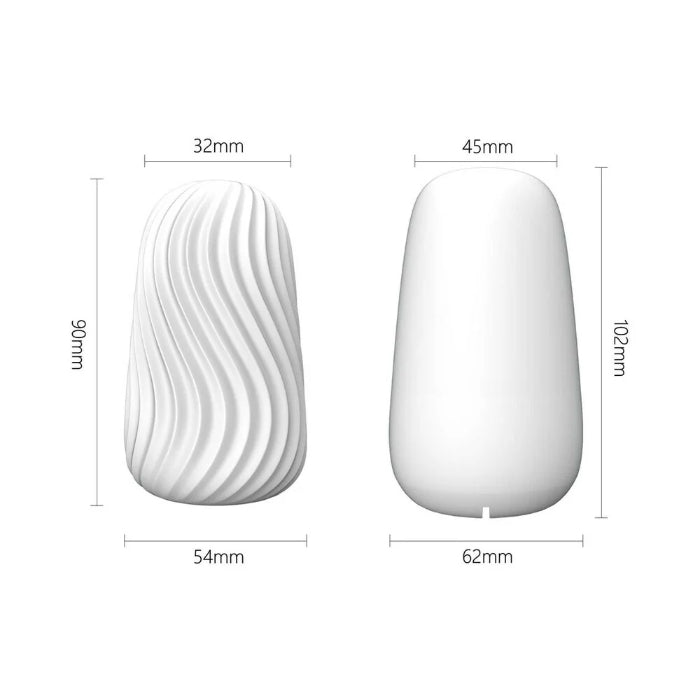 Adam & Eve Stroke & Go Squishy Silicone Reversible Textured Masturbator with Storage Case
