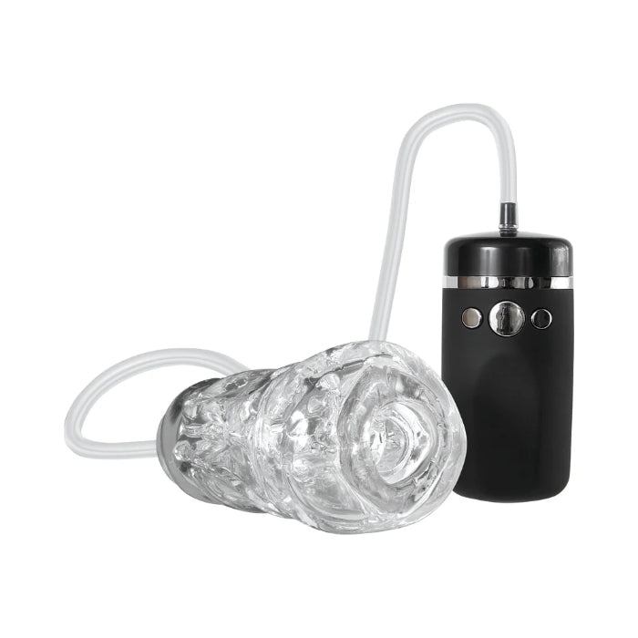 Adam & Eve Remote-Controlled Vibrating & Sucking Vacuum Stroker