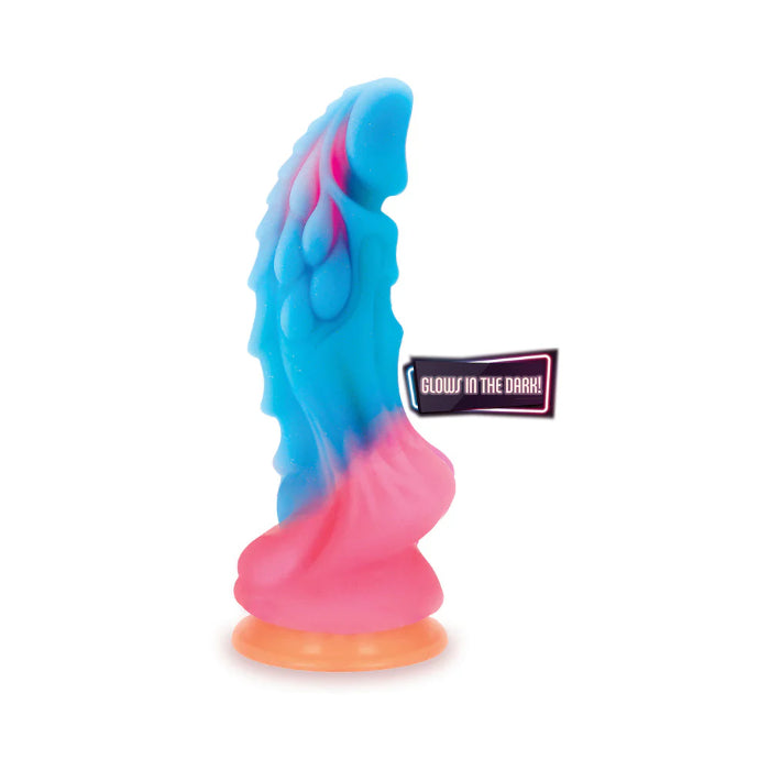 AlienNation Glow Dragon Silicone Glow-in-the-Dark Fantasy Shaped Girthy Harnessable Dildo With Suction Cup