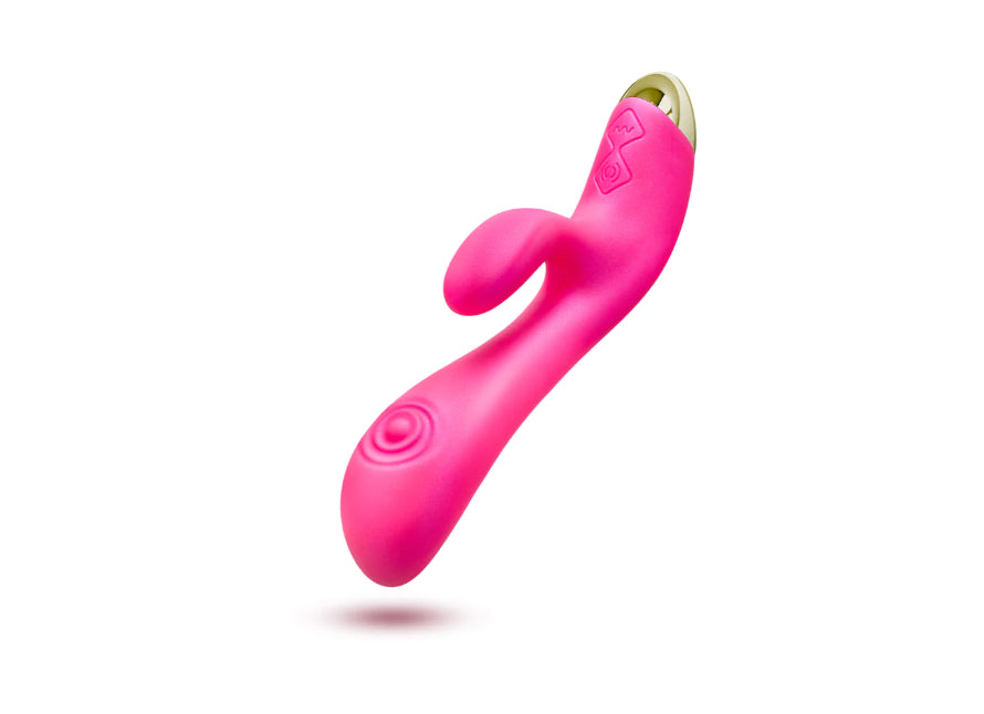 Aria Pleasin' AF Rechargeable Pulsating Shaft Dual Stimulating Rabbit Style Vibrator