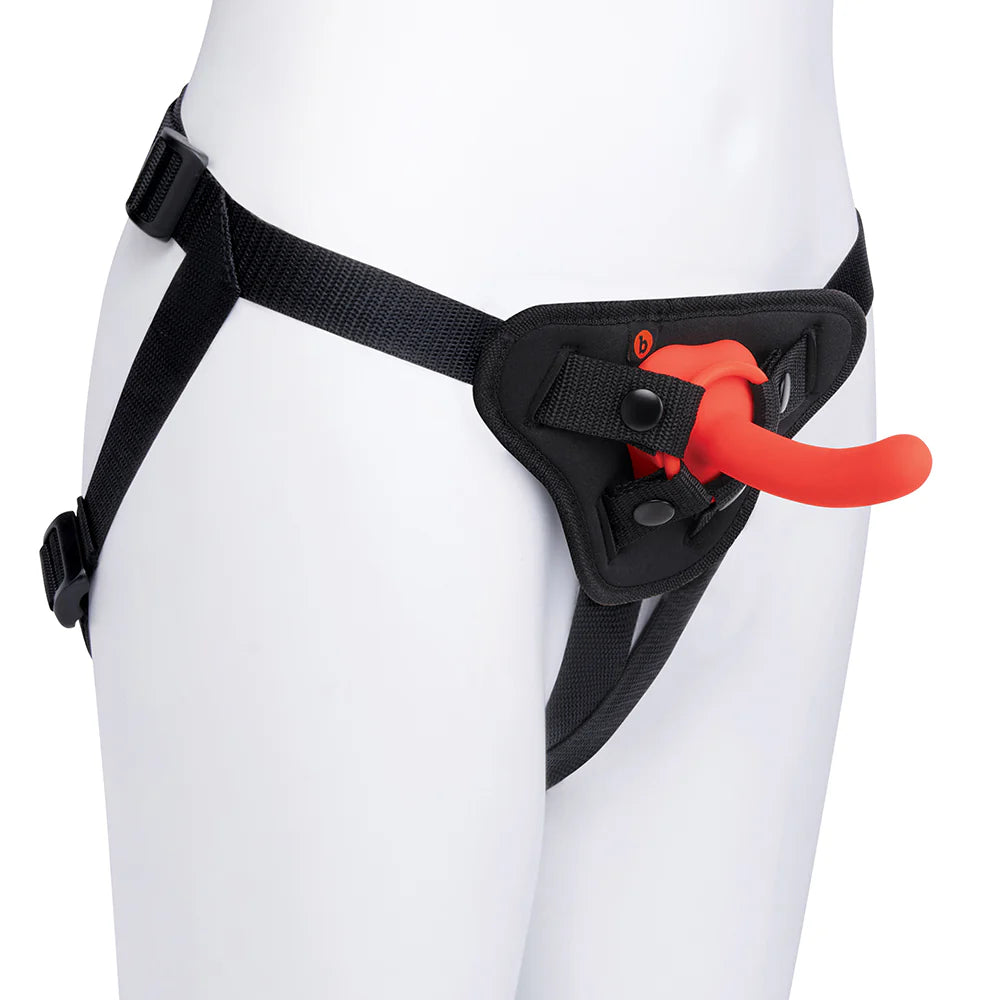 b-Vibe Beginners Strap-On Harness And 5 Inch Slim Silicone Dildo Set
