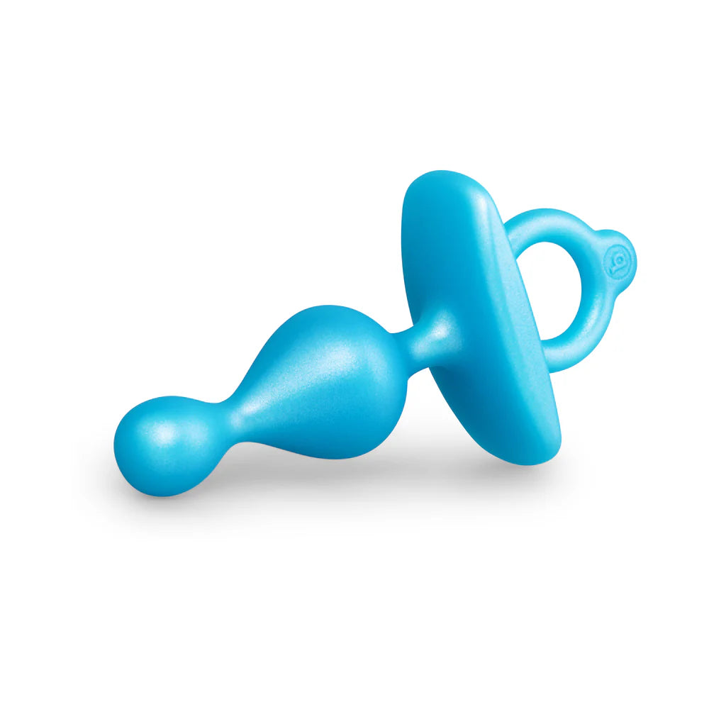 b-Vibe Butties Pop Beaded Shape Anal Plug With Ergonomic Finger Ring