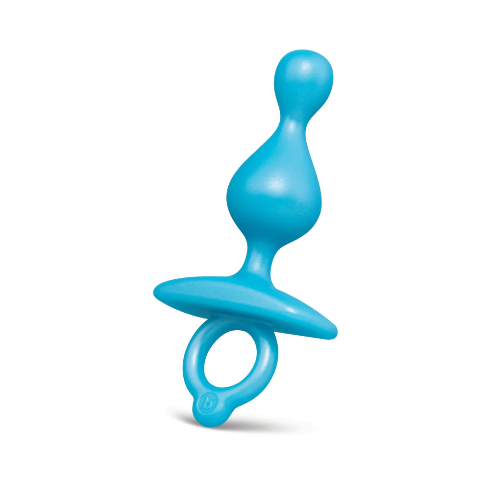 b-Vibe Butties Pop Beaded Shape Anal Plug With Ergonomic Finger Ring