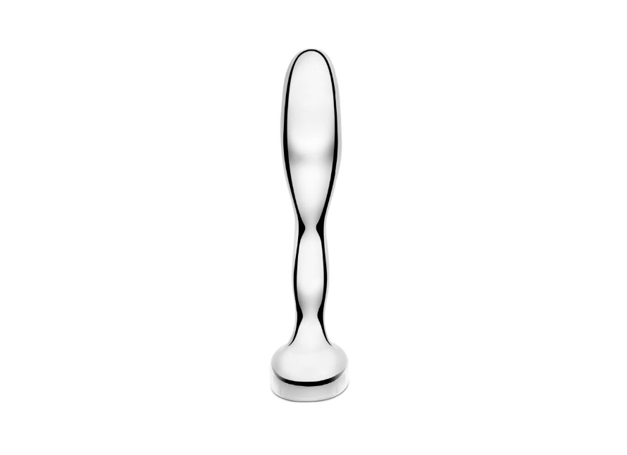 b-Vibe Stainless Steel Weighted Curved Prostate Plug