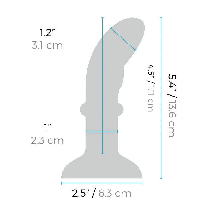 b-Vibe Remote Control Rimming Rechargeable Silicone P-Spot Plug