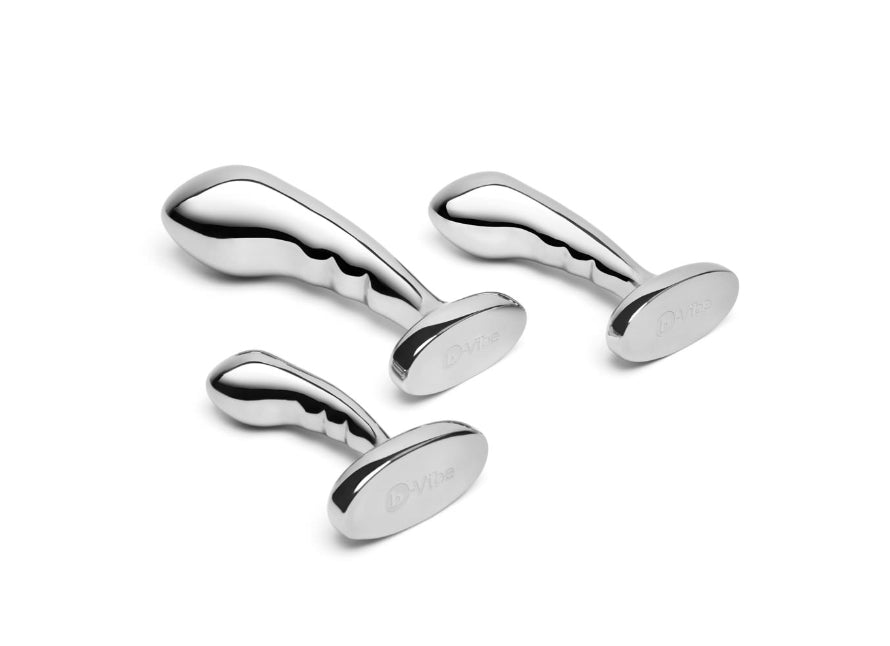 b-Vibe Stainless Steel Prostate 3 Piece Weighted Training Set