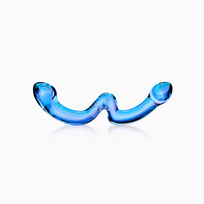 Biird x Wicul OhWii Double-Ended Glass Ergonomically Curved Dildo for G-Spot And P-Spot