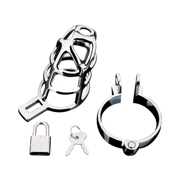 Blue Line Enslave Locking Cock Cage