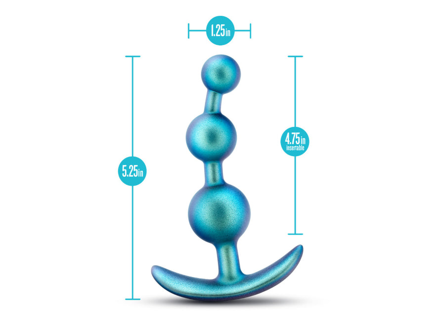 Blush Anal Adventures Matrix Gamma Plug Silicone Beaded Butt Plug